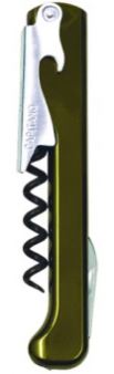Custom Printed Vineyard Green Corkscrew - Elongated High Gloss Handle main image